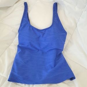 Kim Rogers Blue Swimwear Top Size S
